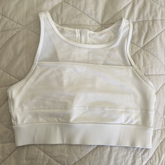Zyia Active All Star Bra "One More Rep'" Sports Bra White Size medium * no pads - Picture 5 of 16